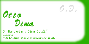 otto dima business card